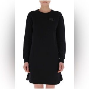 Emporio Armani Navy Blue Long Sleeve Dress